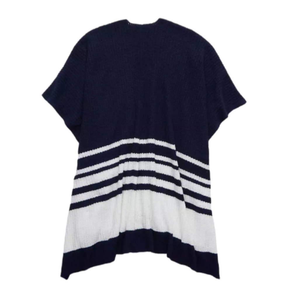 💟🍁 Nwt  Aerie Blue Stripe Cozy Cardigan Sz M - Picture 4 of 4